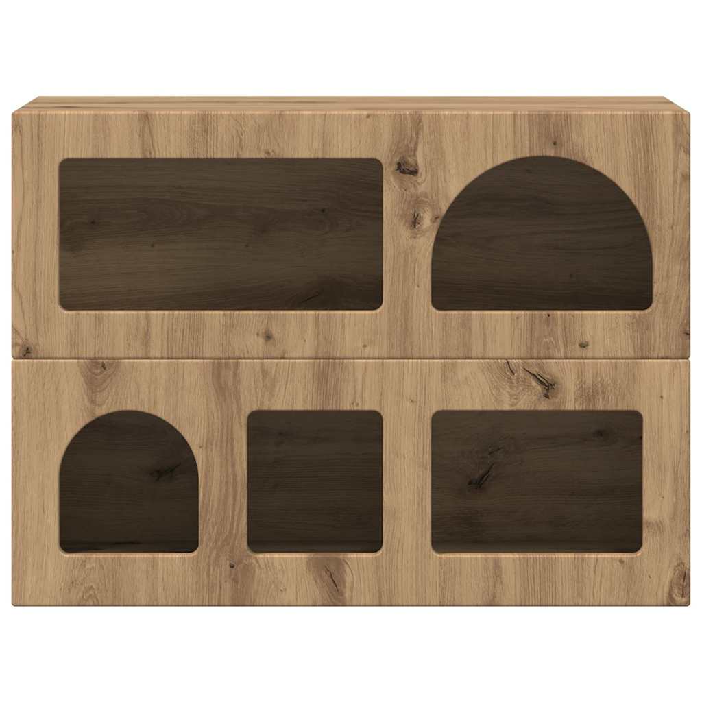 Sideboard Artisan-Eiche 80,5 x 35 x 59 cm Holzwerkstoff