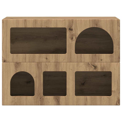 Sideboard Artisan-Eiche 80,5 x 35 x 59 cm Holzwerkstoff