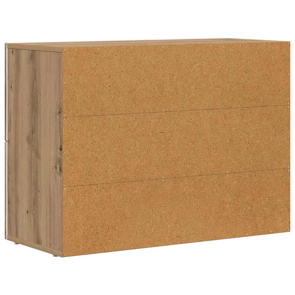 Sideboard Artisan-Eiche 80,5 x 35 x 59 cm Holzwerkstoff