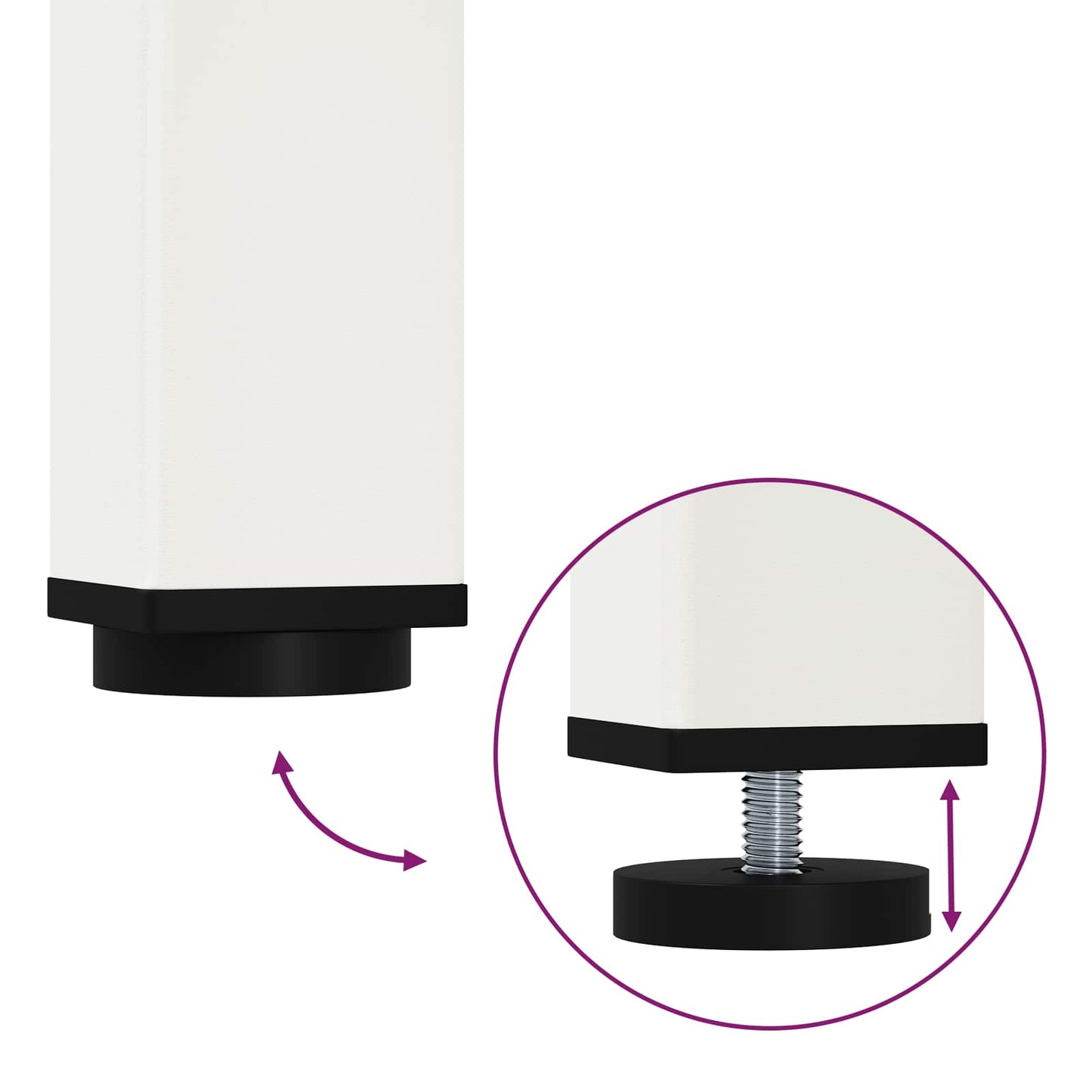 Bartisch Weiß 110 x 55 x 105 cm Massives Kiefernholz