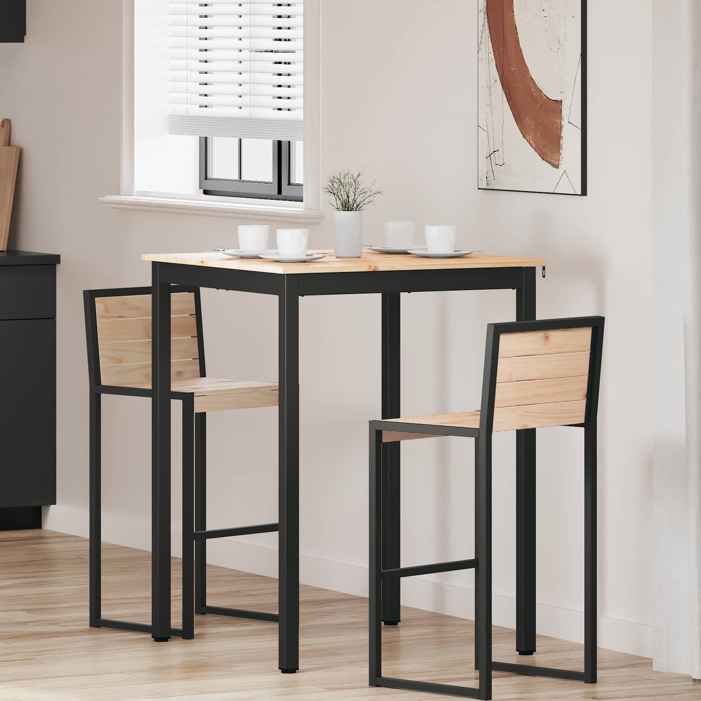 Bartisch Natur 110 x 55 x 105 cm Massives Kiefernholz