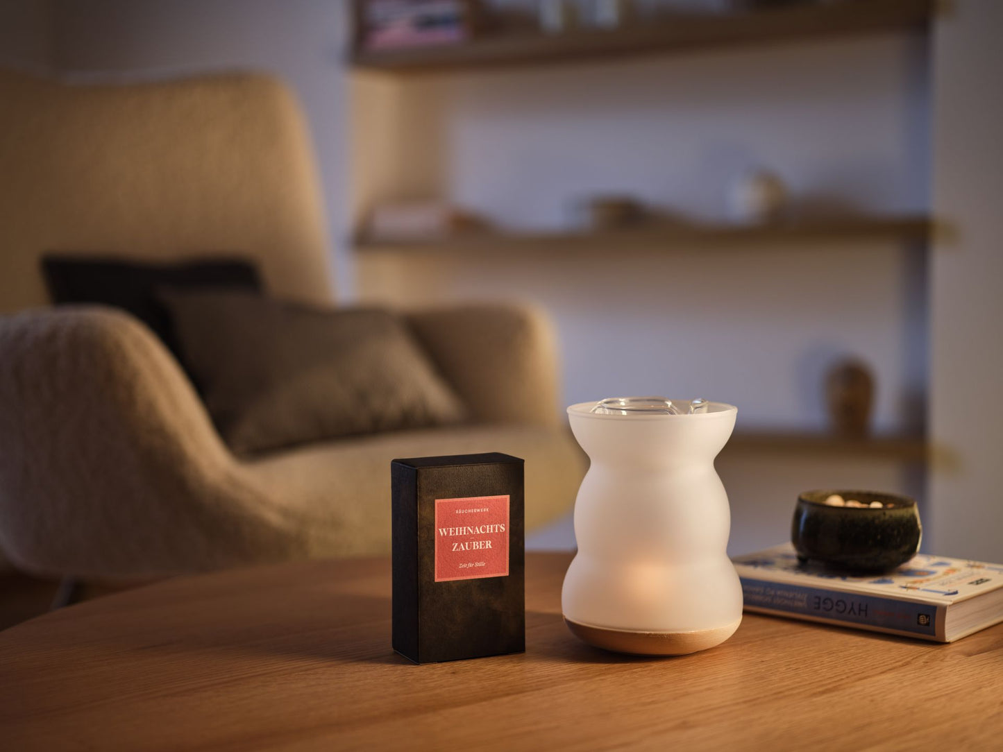 Set Räucher- & Duftlampe Lucerna mit Räuchermischung Weihnachtszauber