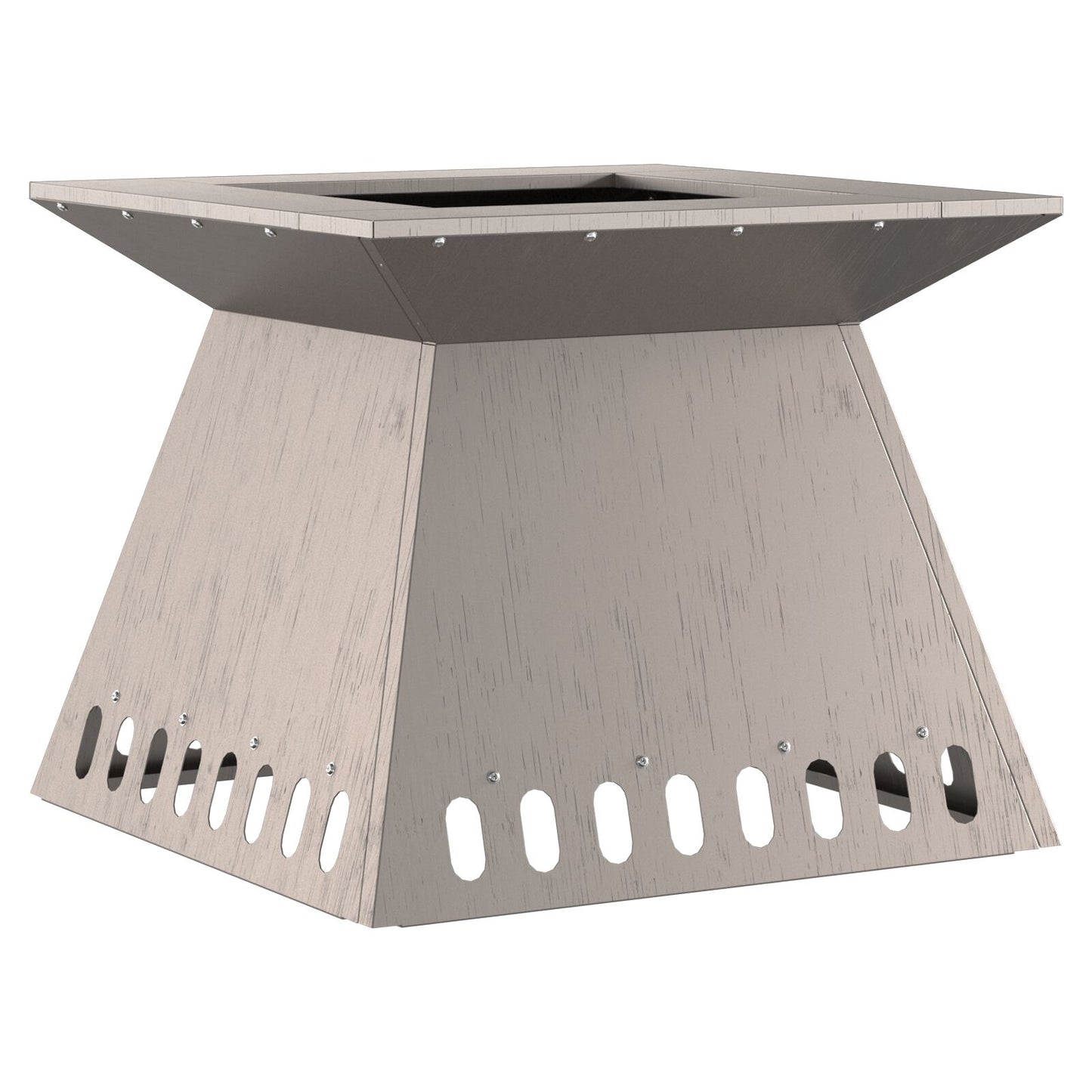 Feuerplatz Braun 48 x 48 x 40 cm Witterungsbeständiger Stahl