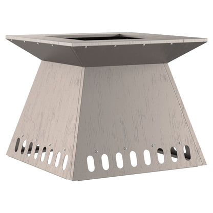 Feuerplatz Braun 48 x 48 x 40 cm Witterungsbeständiger Stahl