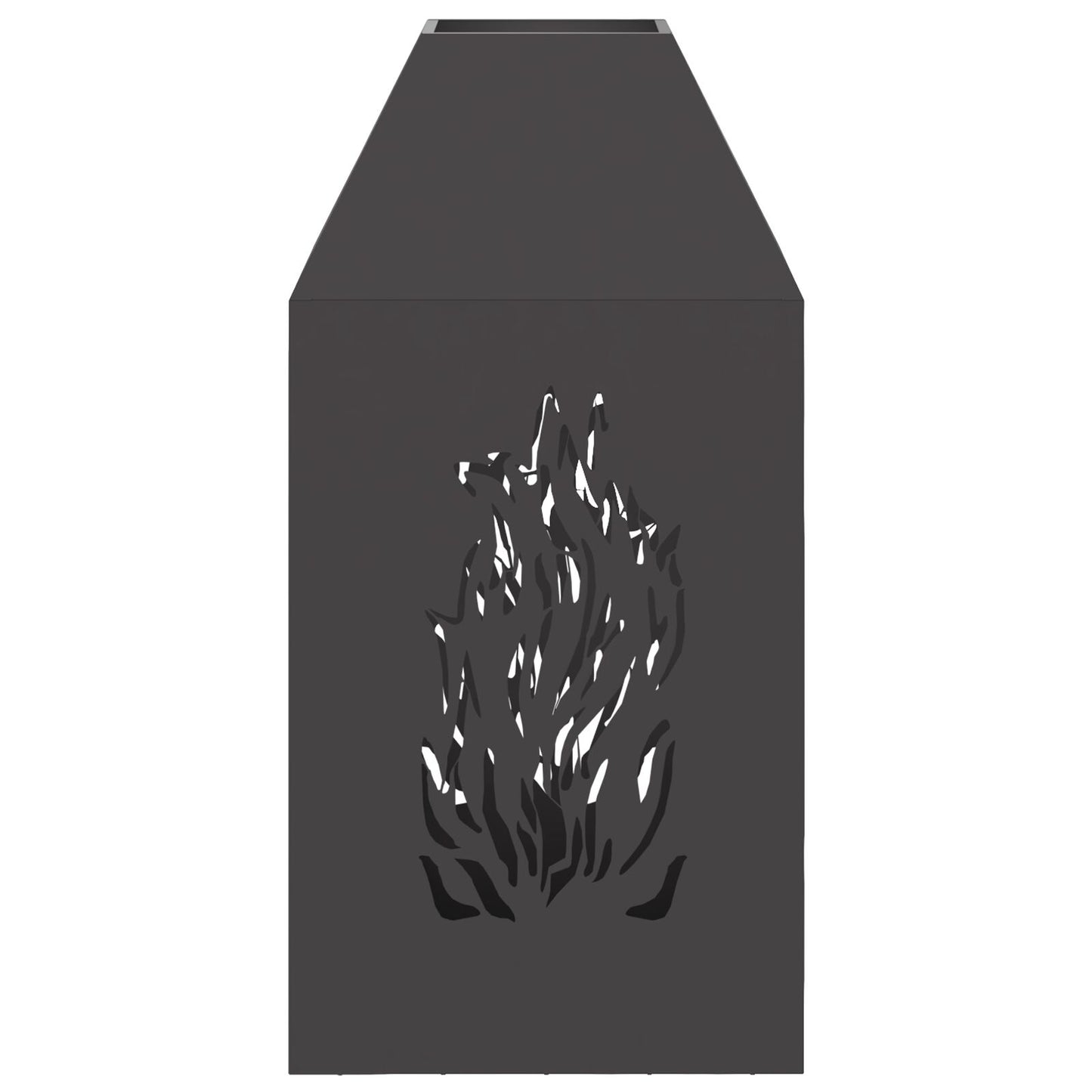 Feuerplatz Schwarz 50 x 50 x 100 cm Kaltgewalzter Stahl