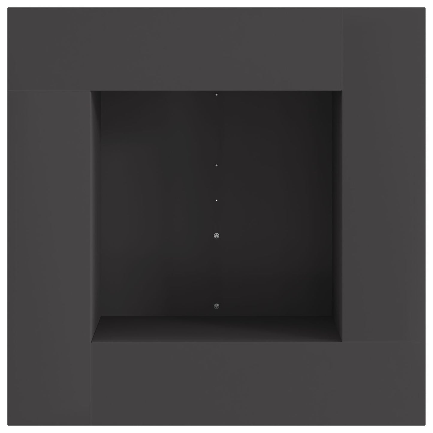 Feuerplatz Schwarz 60 x 60 x 30 cm Kaltgewalzter Stahl