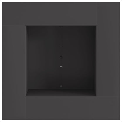 Feuerplatz Schwarz 60 x 60 x 30 cm Kaltgewalzter Stahl