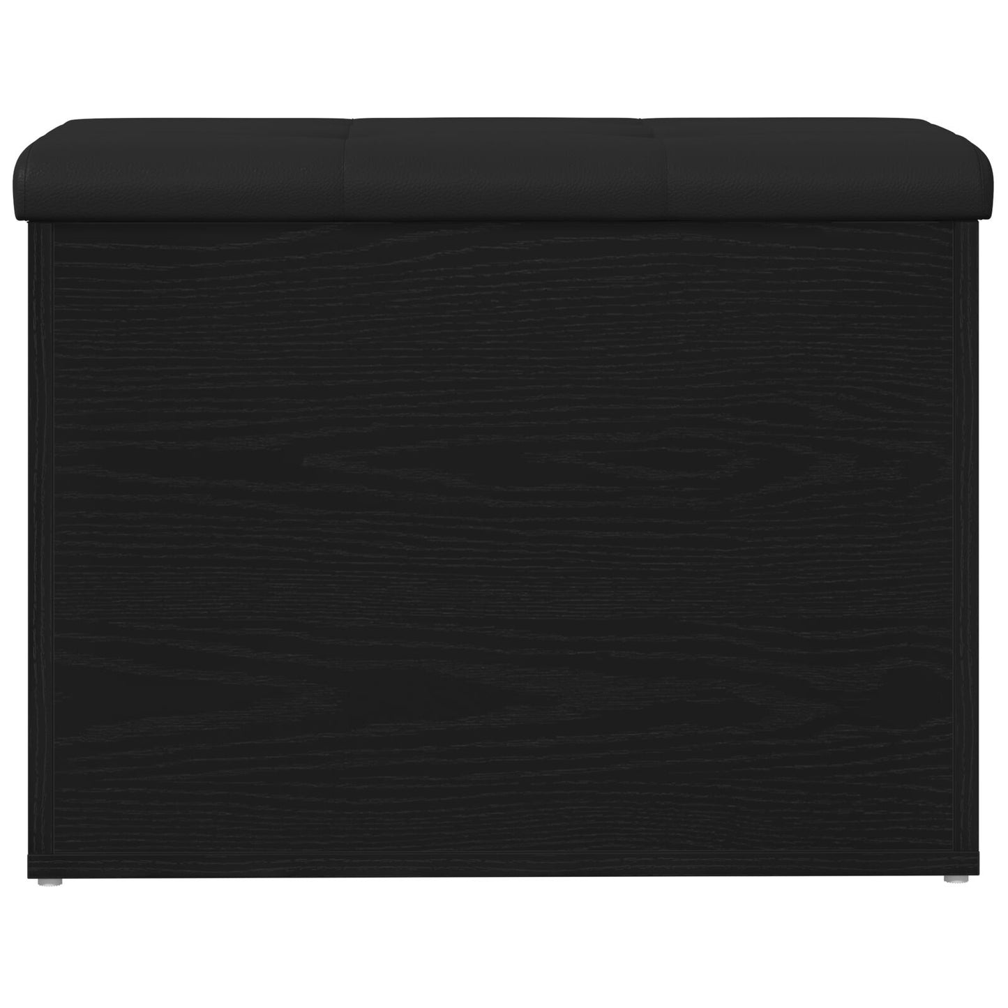 Sitzbank mit Stauraum Schwarz Eichen-Optik 62 x 42 x 45 cm