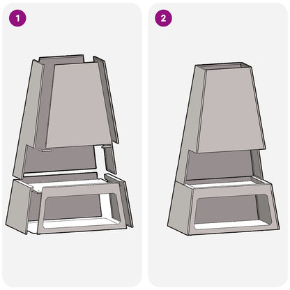 Feuerplatz Braun 60 x 35 x 100 cm Witterungsbeständiger Stahl