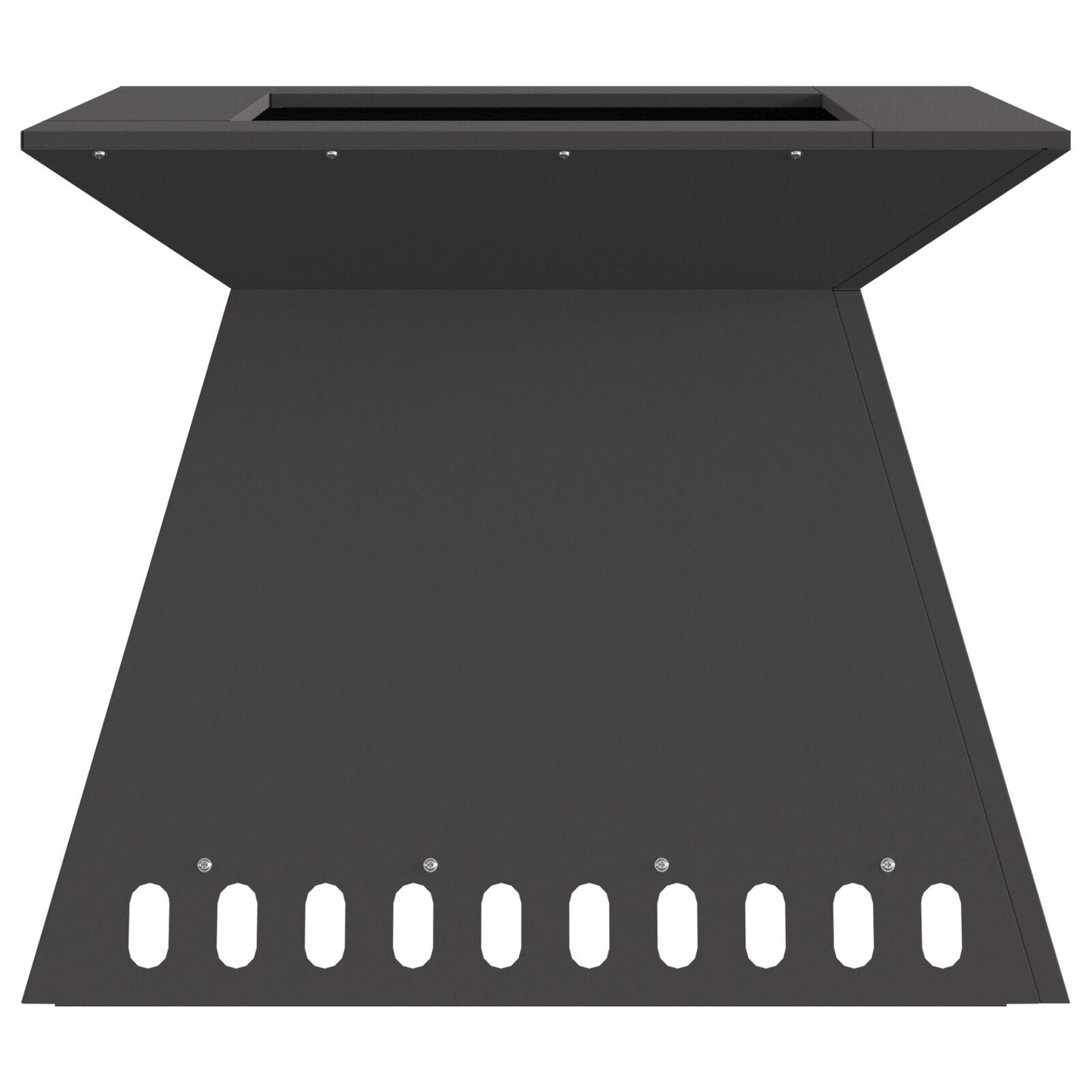 Feuerplatz Schwarz 60 x 60 x 50 cm Kaltgewalzter Stahl