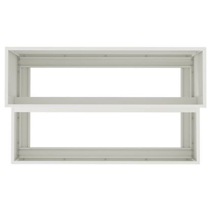 Garten-Pflanzgefäß Weiß 100 x 60 x 45 cm Kaltgewalzter Stahl