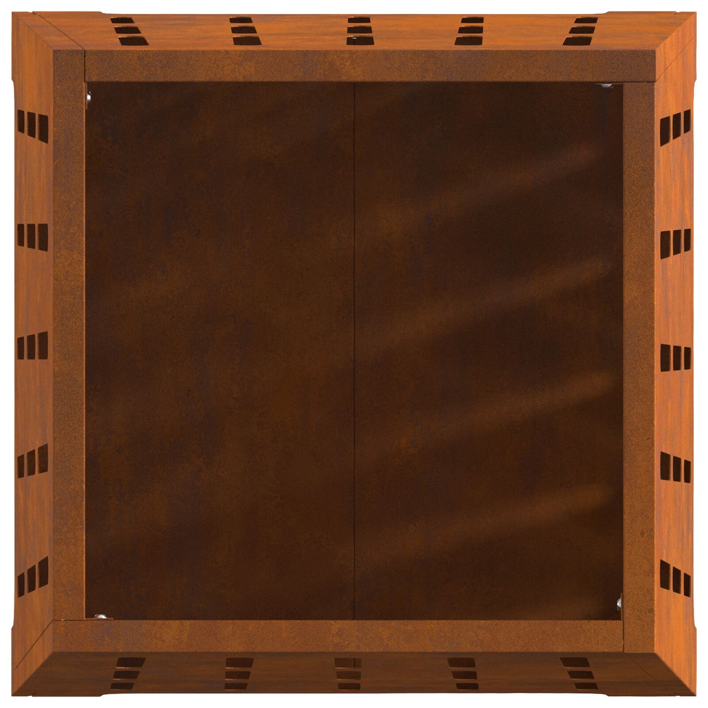 Feuerplatz Braun 50 x 50 x 70 cm Witterungsbeständiger Stahl