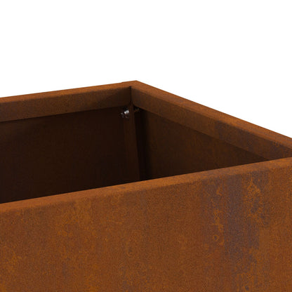 Feuerplatz Braun 60 x 35 x 100 cm Witterungsbeständiger Stahl