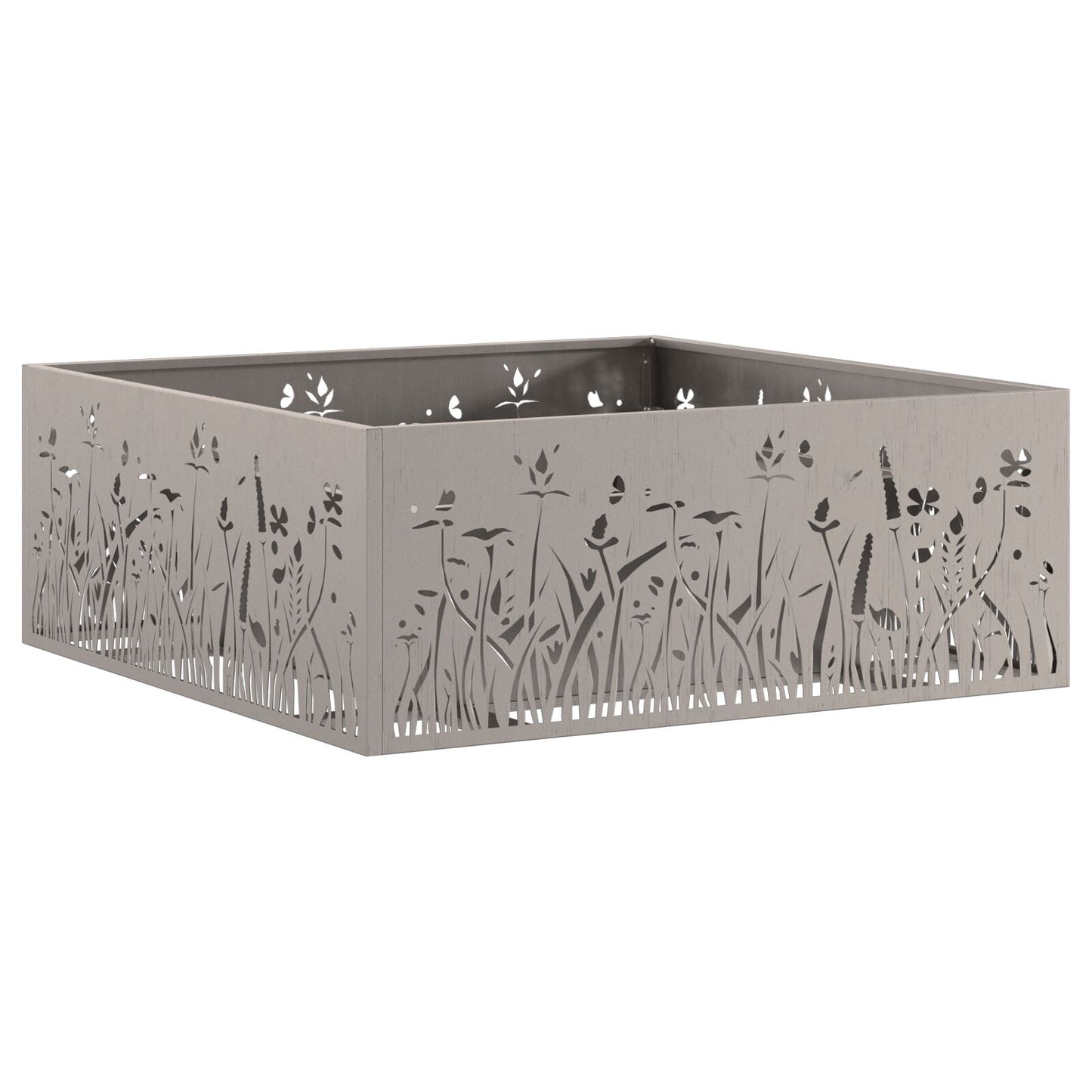 Feuerplatz Braun 80 x 80 x 30 cm Witterungsbeständiger Stahl