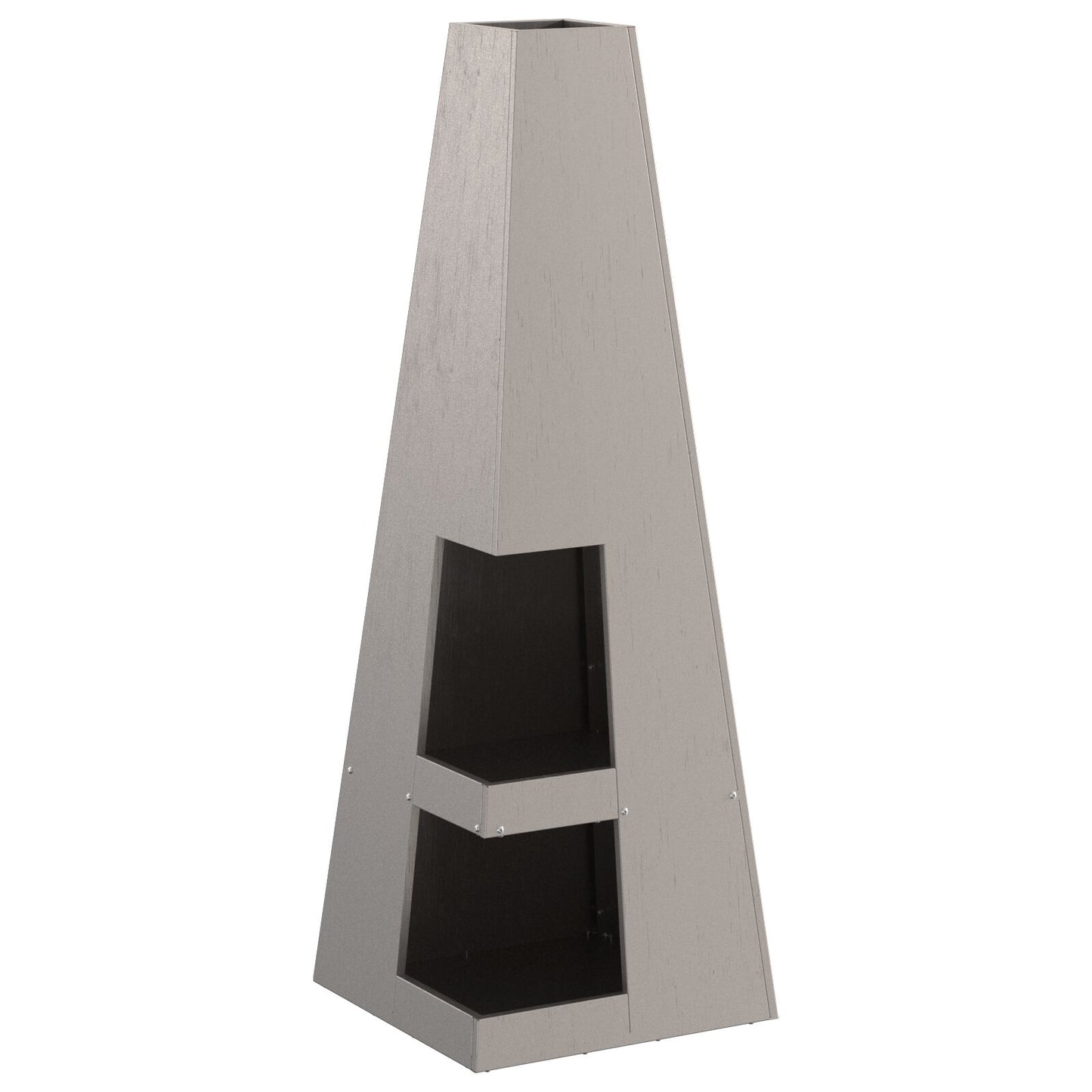 Feuerplatz Braun 35 x 35 x 100 cm Witterungsbeständiger Stahl