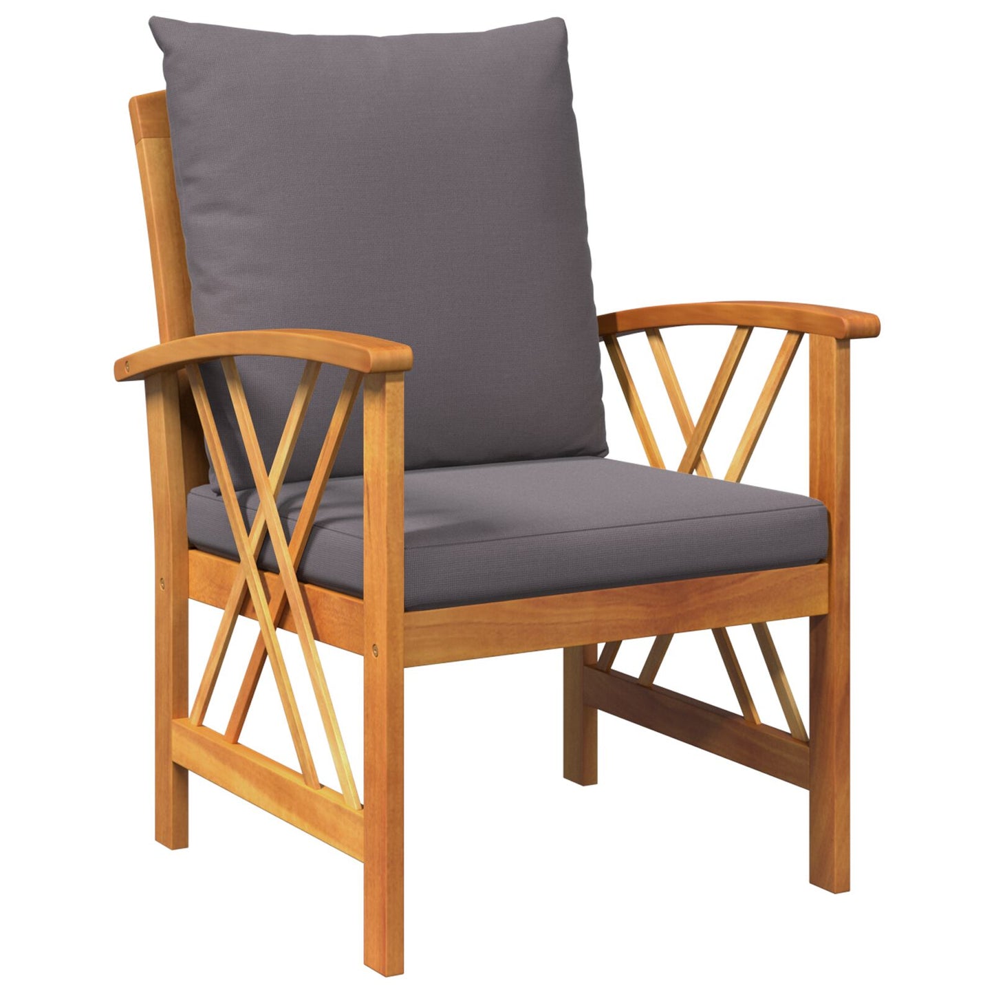 Gartensofa-set mit Kissen 3 pcs Öl-Natur Massivholz Akazie