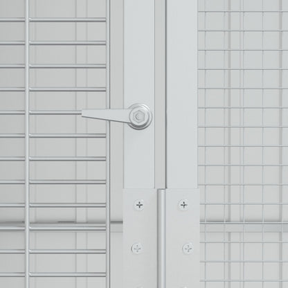 Vogelkäfig Grau 215 x 310 x 247 cm Verzinkter Stahl