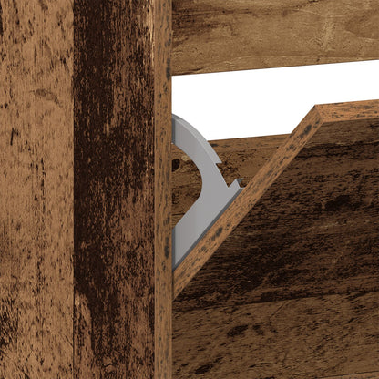 Schuhschrank mit Regal Altholz 80 x 21 x 163,5 cm Holzwerkstoff