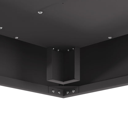 Feuerplatz Schwarz 60 x 60 x 30 cm Kaltgewalzter Stahl