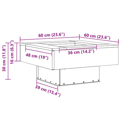 Feuerplatz Braun 60 x 60 x 30 cm Witterungsbeständiger Stahl