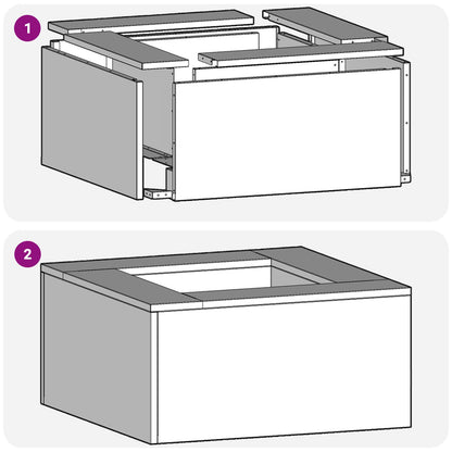 Feuerplatz Braun 80 x 80 x 40 cm Witterungsbeständiger Stahl