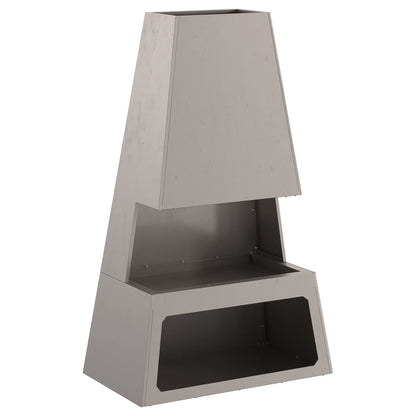 Feuerplatz Braun 60 x 35 x 100 cm Witterungsbeständiger Stahl