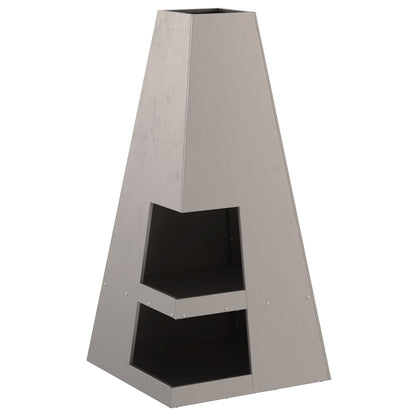 Feuerplatz Braun 50 x 50 x 100 cm Witterungsbeständiger Stahl