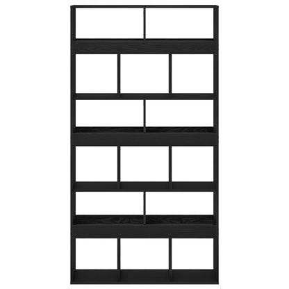 Bücherregal 2 pcs Schwarz Eichen-Optik 100 x 33 x 93.75 cm