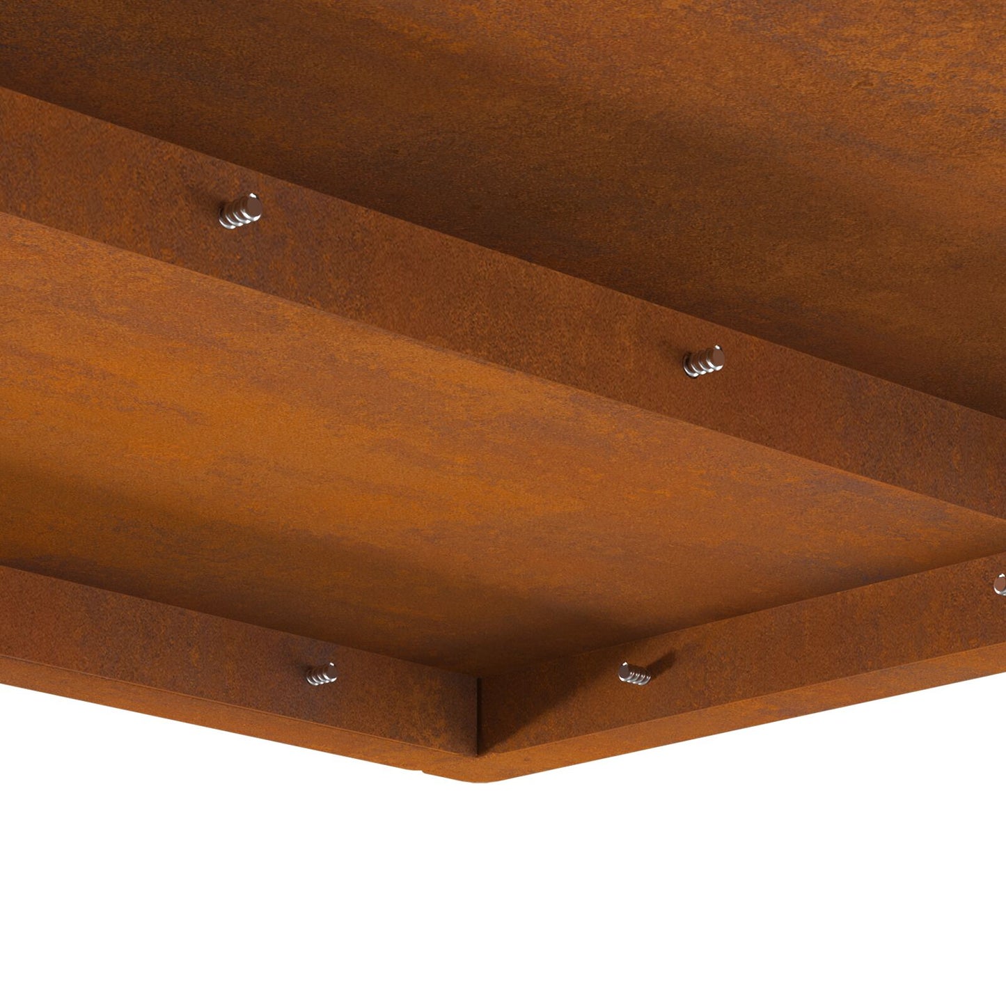 Feuerplatz Braun 60 x 60 x 30 cm Witterungsbeständiger Stahl