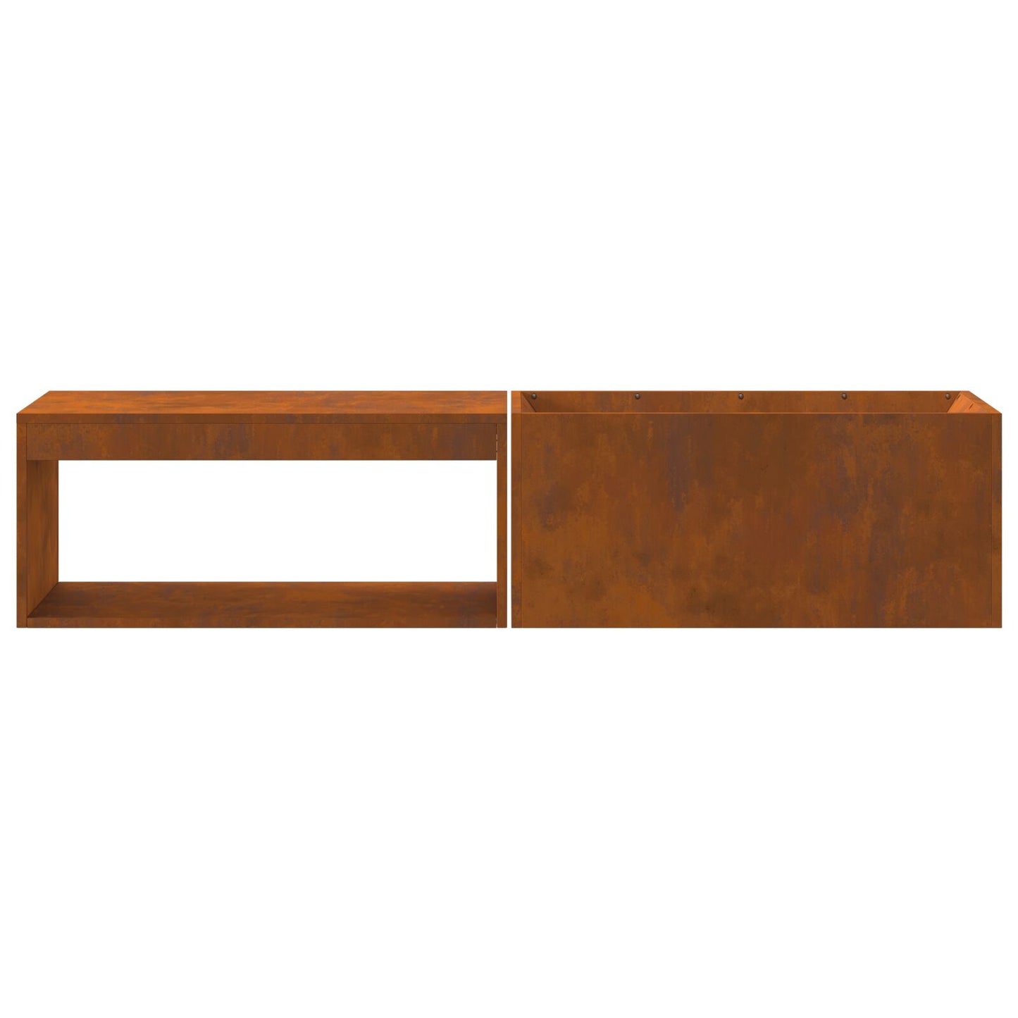 Feuerplatz Braun 160 x 45 x 35 cm Witterungsbeständiger Stahl