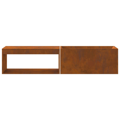 Feuerplatz Braun 160 x 45 x 35 cm Witterungsbeständiger Stahl