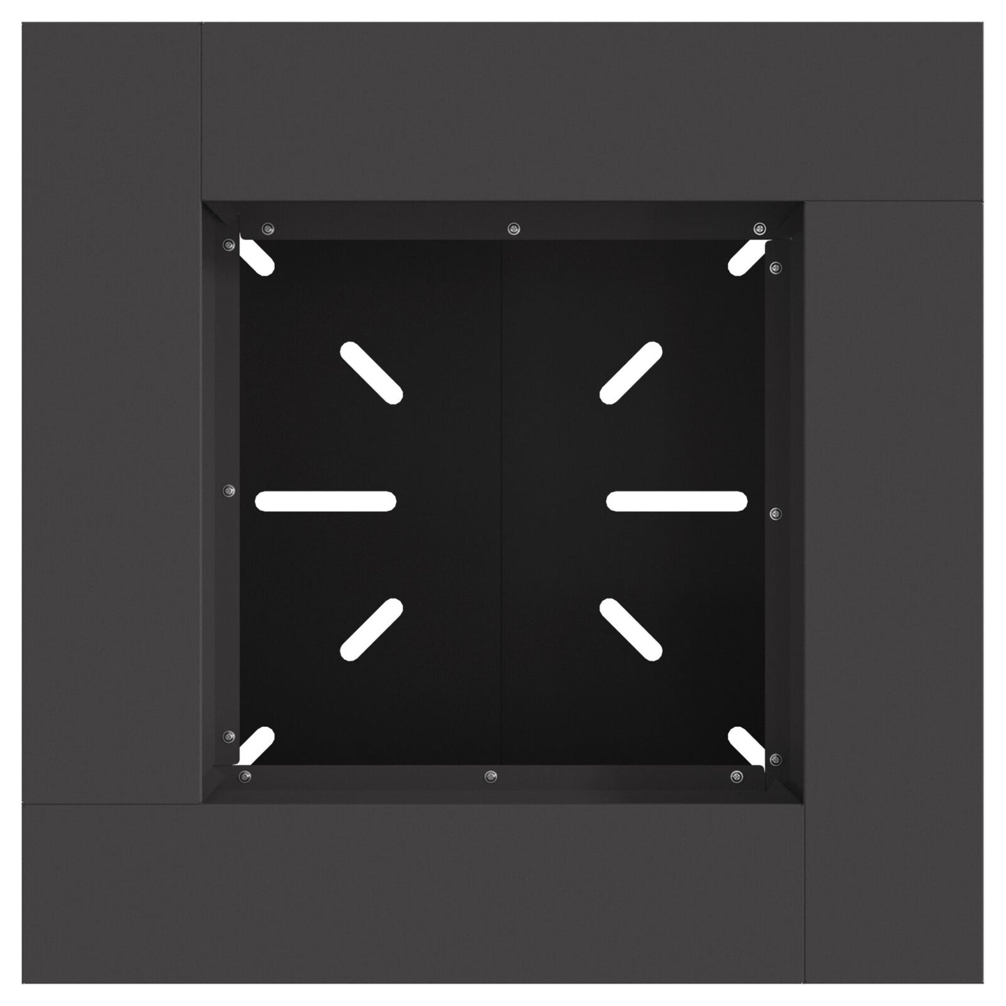 Feuerplatz Schwarz 60 x 60 x 50 cm Kaltgewalzter Stahl