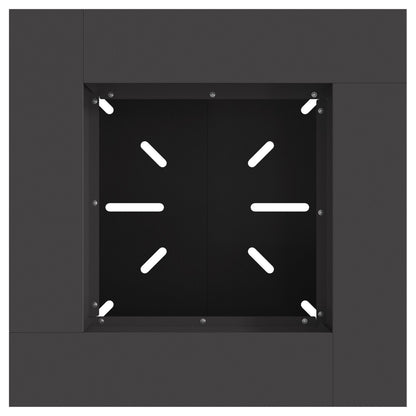 Feuerplatz Schwarz 60 x 60 x 50 cm Kaltgewalzter Stahl