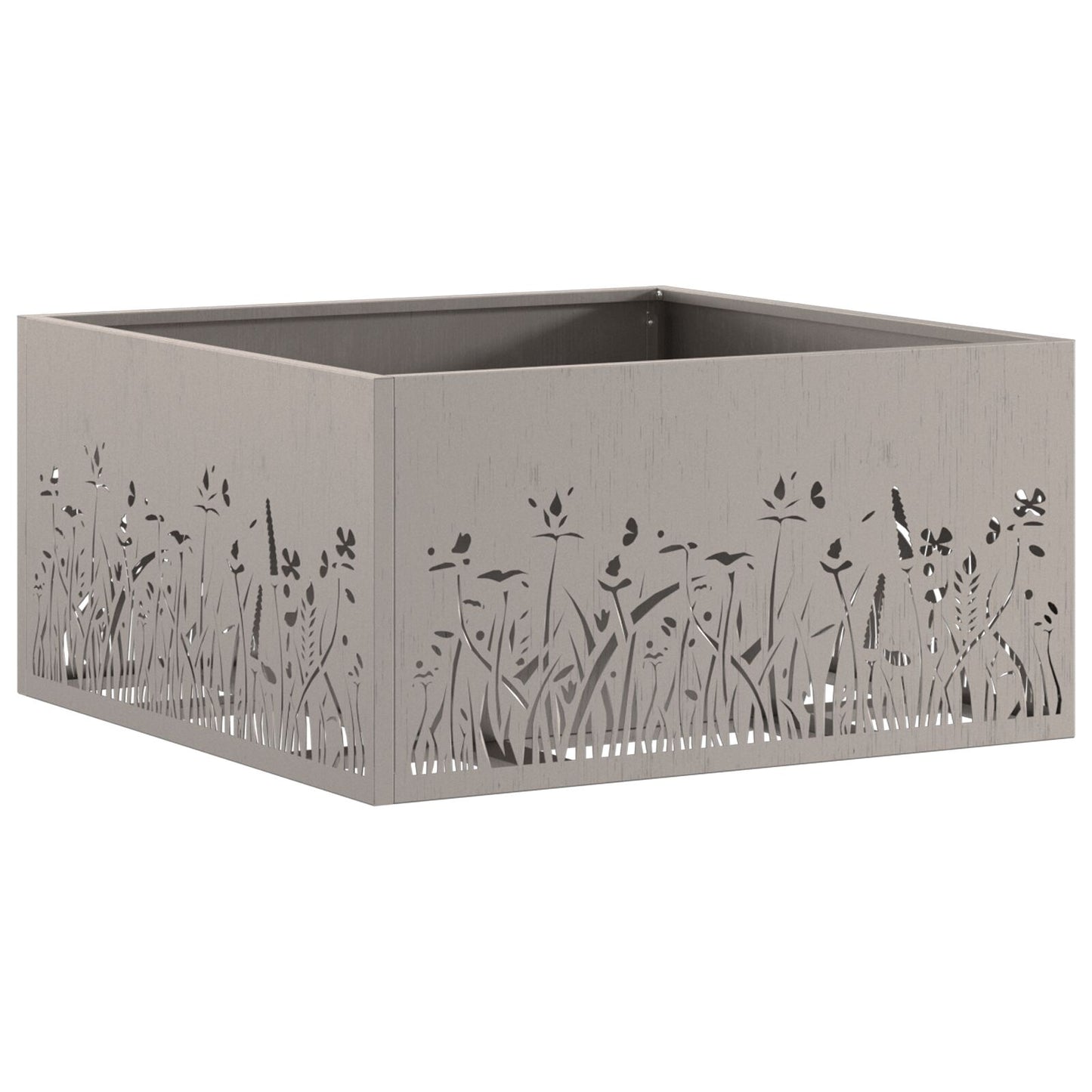 Feuerplatz Braun 60 x 60 x 30 cm Witterungsbeständiger Stahl