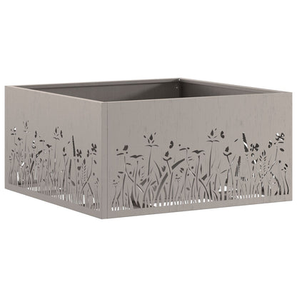 Feuerplatz Braun 60 x 60 x 30 cm Witterungsbeständiger Stahl