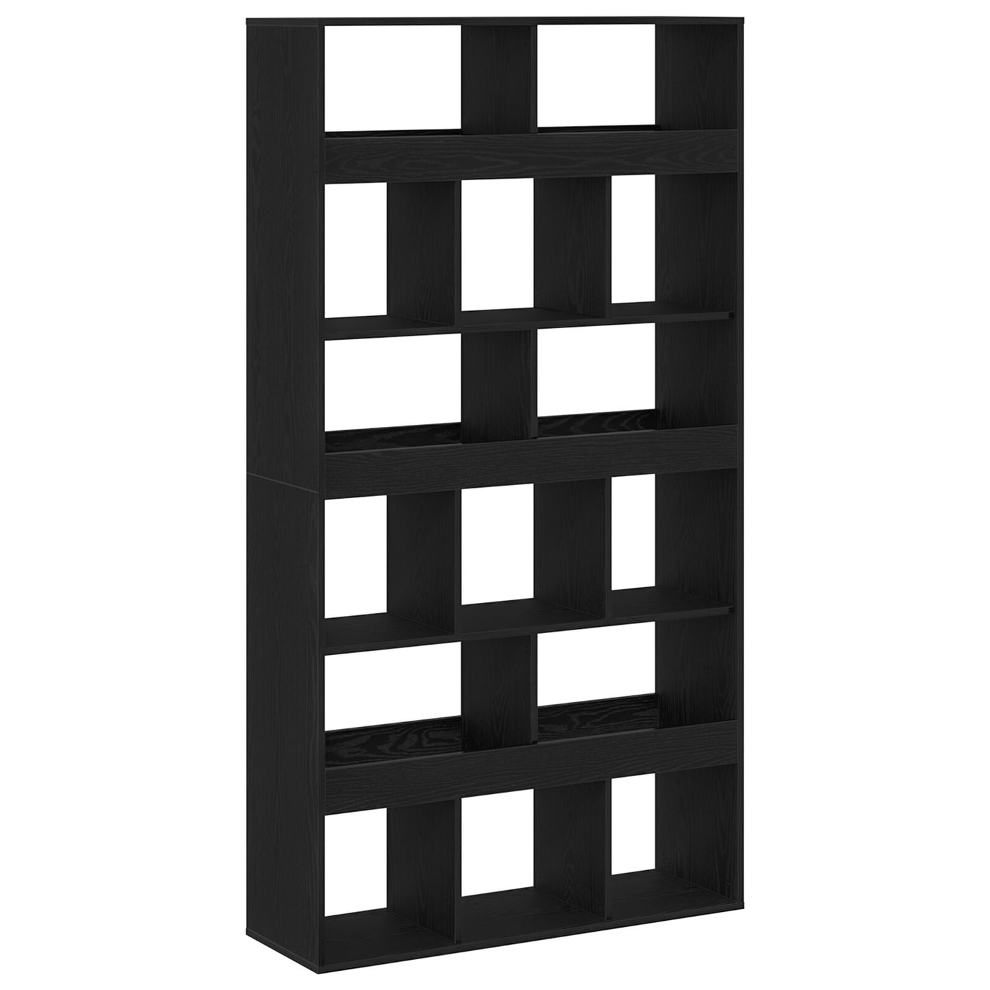 Bücherregal 2 pcs Schwarz Eichen-Optik 100 x 33 x 93.75 cm