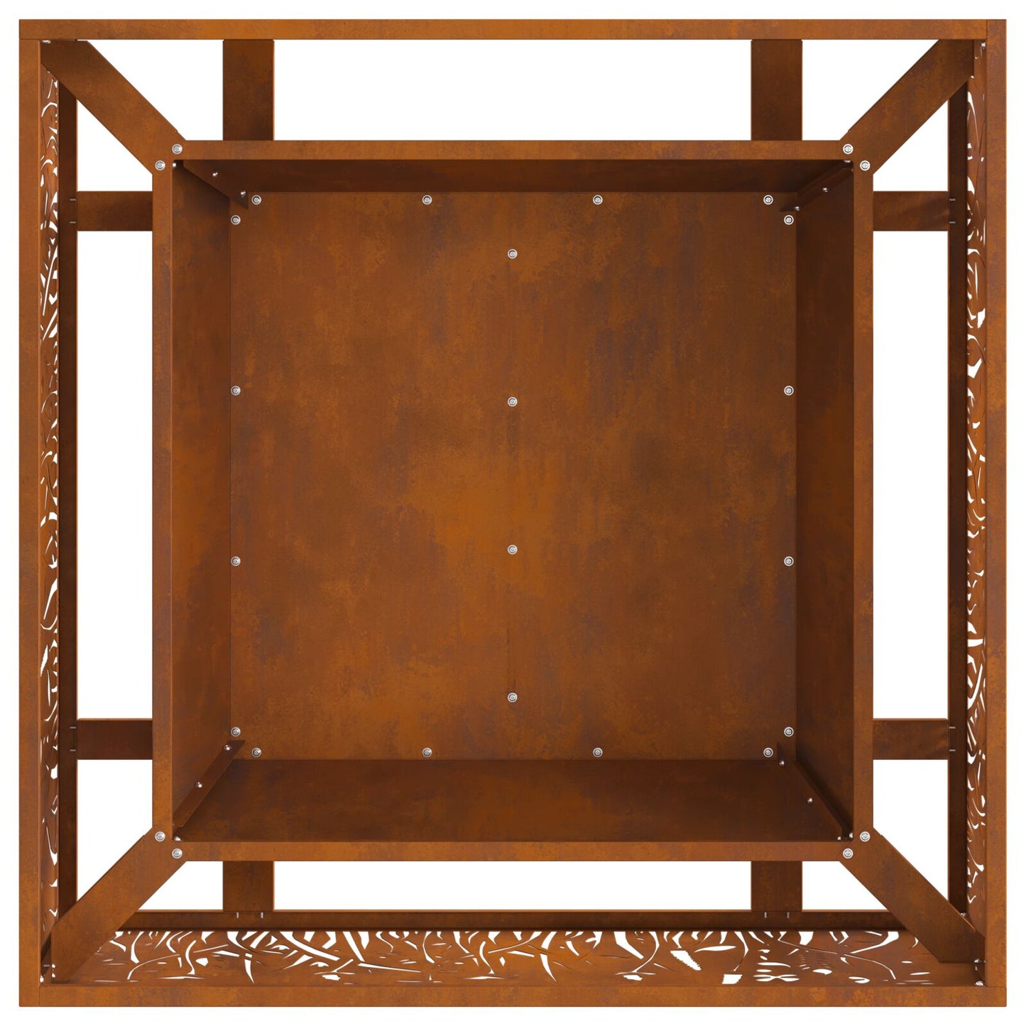 Feuerplatz Braun 80 x 80 x 30 cm Witterungsbeständiger Stahl
