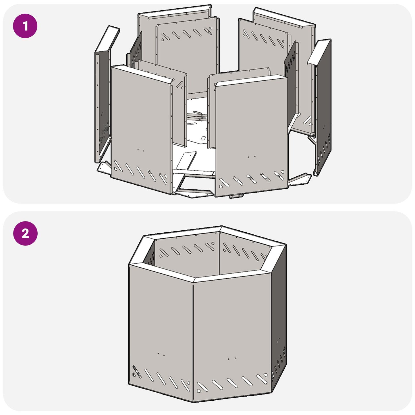 Feuerplatz Braun 58 x 58 x 51 cm Witterungsbeständiger Stahl