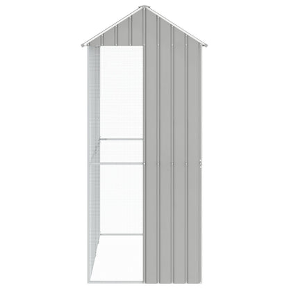 Vogelkäfig Grau 215 x 110 x 247 cm Verzinkter Stahl