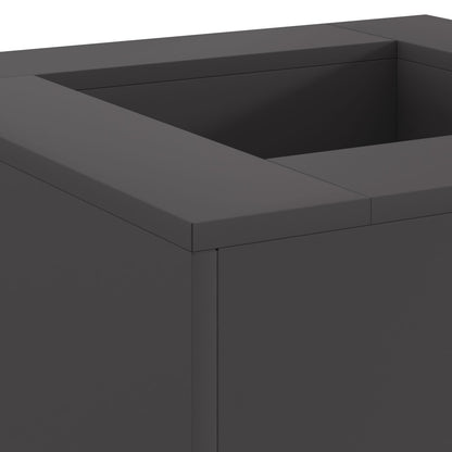 Feuerplatz Schwarz 60 x 60 x 30 cm Kaltgewalzter Stahl