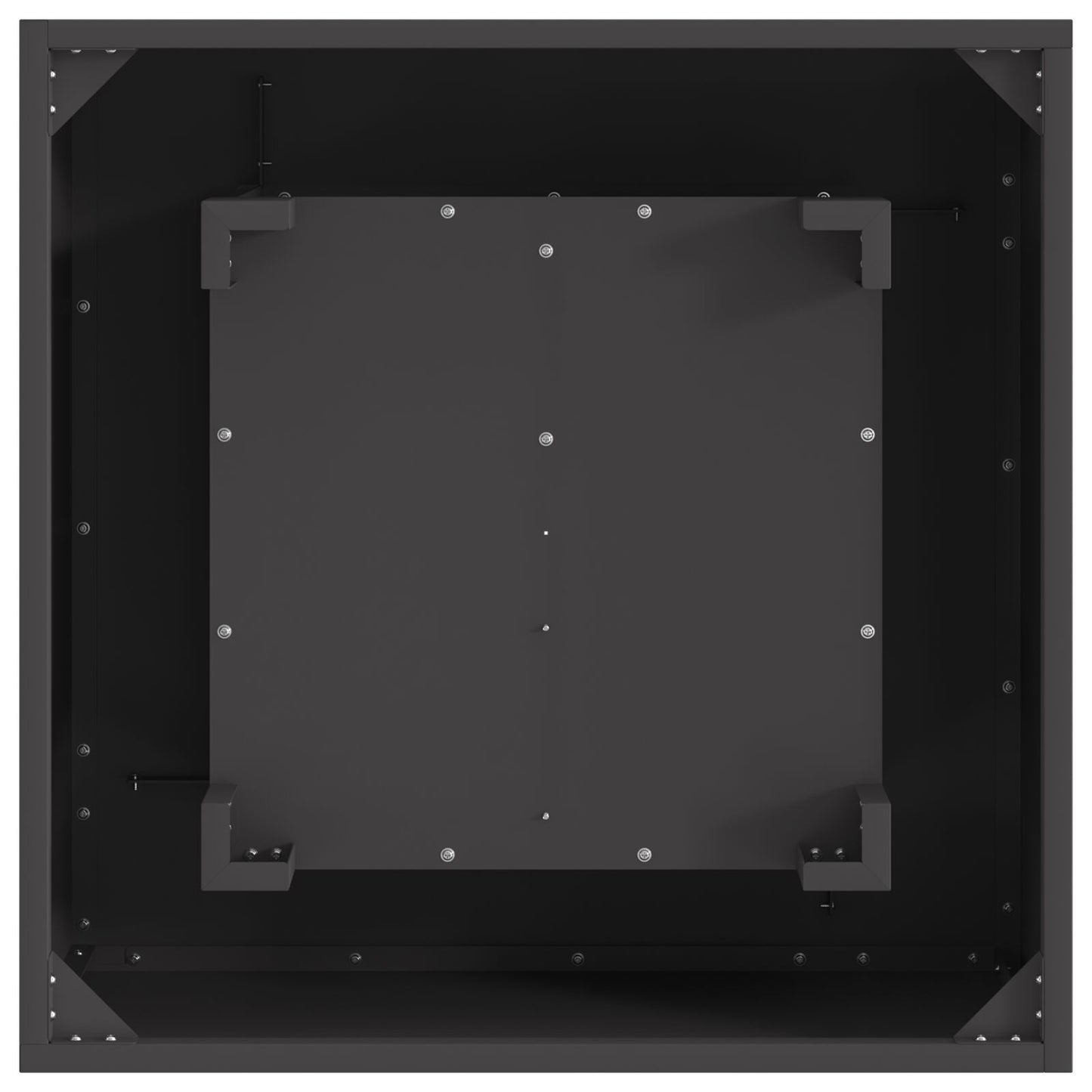 Feuerplatz Schwarz 60 x 60 x 30 cm Kaltgewalzter Stahl