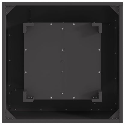 Feuerplatz Schwarz 60 x 60 x 30 cm Kaltgewalzter Stahl