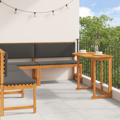 Gartenbänke Set 4 pcs Braun Massivholz Akazie