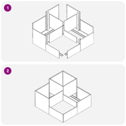 Gartenblumentopf Schwarz 100 x 100 x 60 cm Stahl