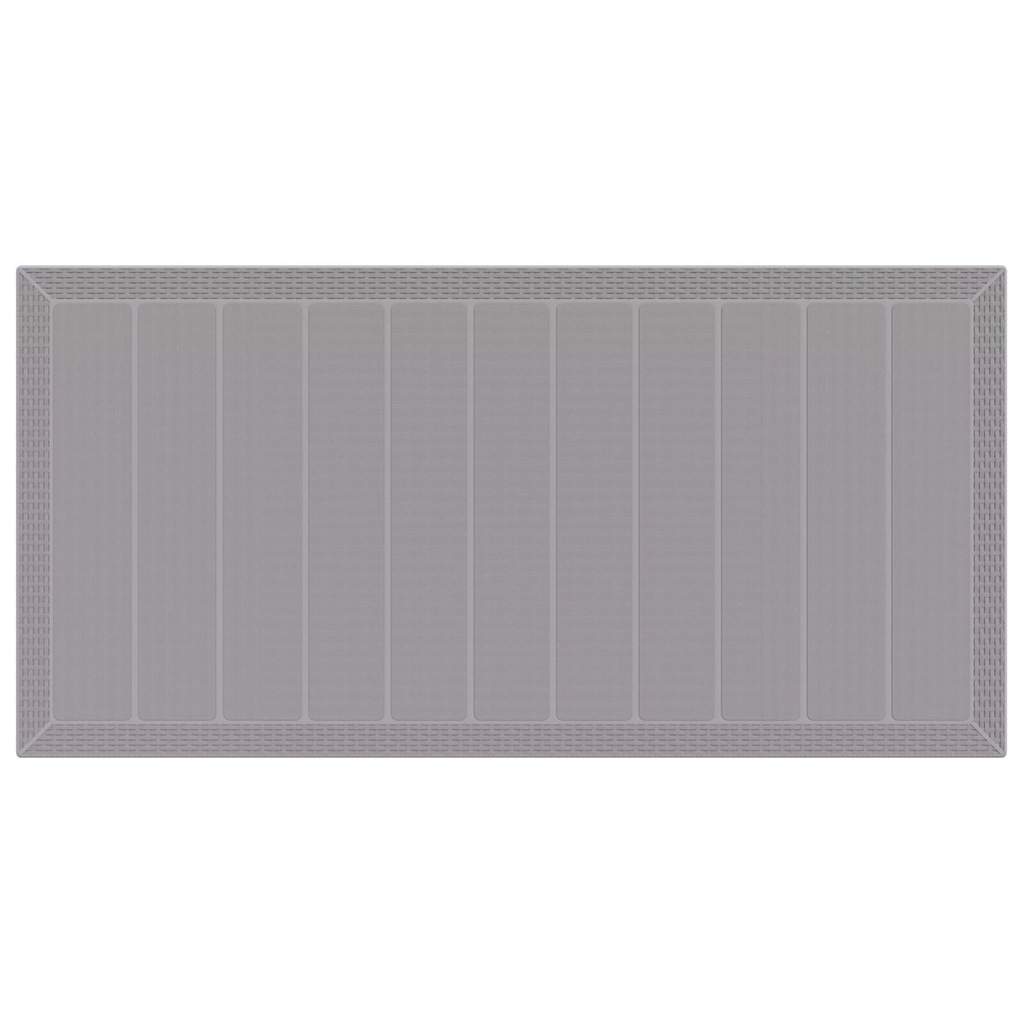 Garten-Esstisch Hellgrau 200 x 100 x 73 cm Poly-Rattan