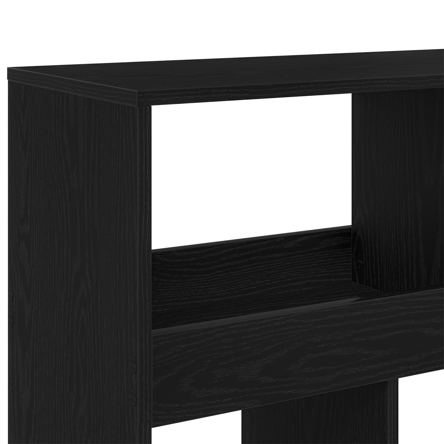 Bücherregal 2 pcs Schwarz Eichen-Optik 100 x 33 x 93.75 cm