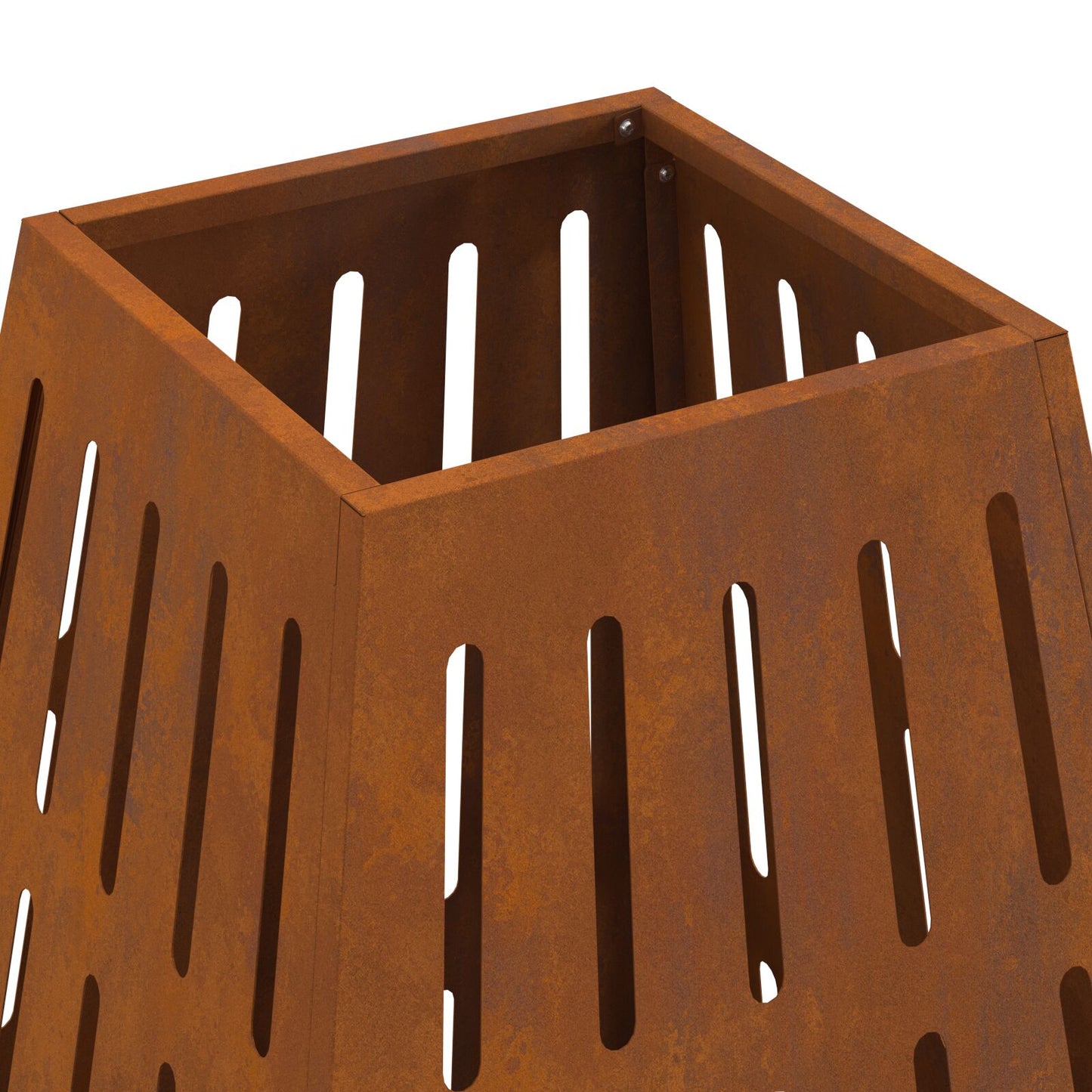 Feuerplatz Braun 50 x 50 x 70 cm Witterungsbeständiger Stahl