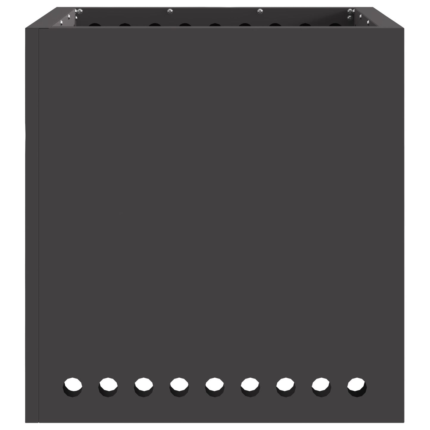 Feuerplatz Schwarz 48 x 48 x 50 cm Kaltgewalzter Stahl