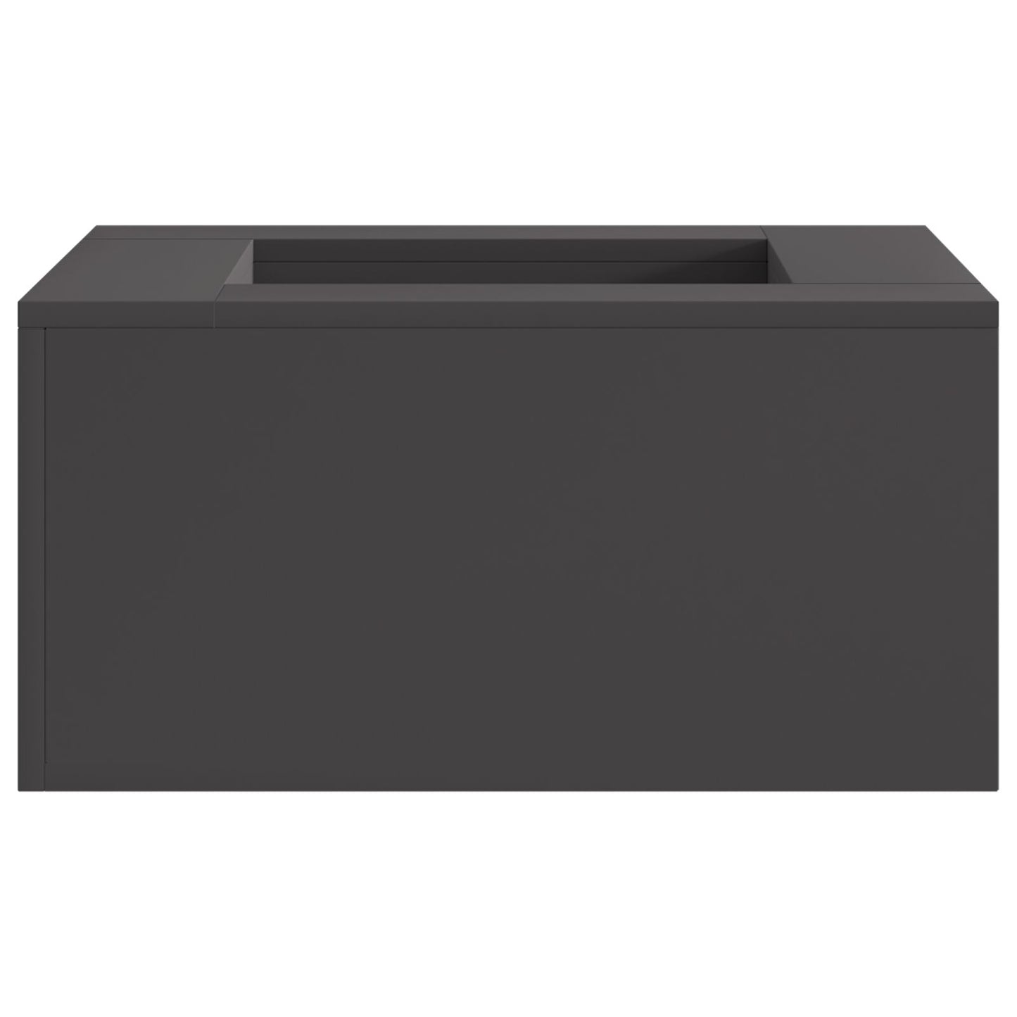 Feuerplatz Schwarz 60 x 60 x 30 cm Kaltgewalzter Stahl