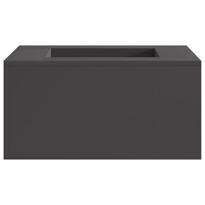 Feuerplatz Schwarz 60 x 60 x 30 cm Kaltgewalzter Stahl